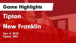 Tipton  vs New Franklin  Game Highlights - Jan. 4, 2018