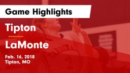 Tipton  vs LaMonte Game Highlights - Feb. 16, 2018