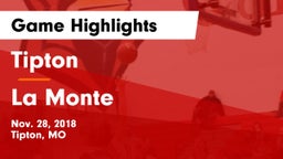 Tipton  vs La Monte Game Highlights - Nov. 28, 2018