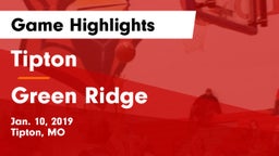 Tipton  vs Green Ridge Game Highlights - Jan. 10, 2019