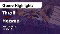Thrall  vs Hearne  Game Highlights - Jan. 19, 2019