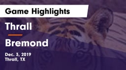 Thrall  vs Bremond  Game Highlights - Dec. 3, 2019