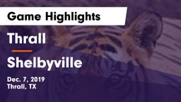 Thrall  vs Shelbyville  Game Highlights - Dec. 7, 2019