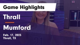 Thrall  vs Mumford  Game Highlights - Feb. 17, 2023