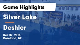 Silver Lake  vs Deshler  Game Highlights - Dec 02, 2016