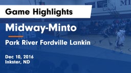 Midway-Minto  vs Park River Fordville Lankin Game Highlights - Dec 10, 2016