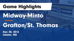 Midway-Minto  vs Grafton/St. Thomas   Game Highlights - Dec 20, 2016