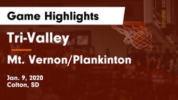 Tri-Valley  vs Mt. Vernon/Plankinton  Game Highlights - Jan. 9, 2020