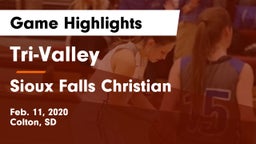 Tri-Valley  vs Sioux Falls Christian  Game Highlights - Feb. 11, 2020