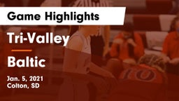 Tri-Valley  vs Baltic  Game Highlights - Jan. 5, 2021