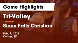 Tri-Valley  vs Sioux Falls Christian  Game Highlights - Feb. 9, 2021