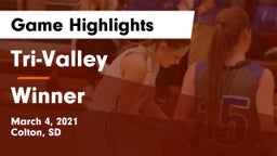 Tri-Valley  vs Winner  Game Highlights - March 4, 2021