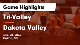 Tri-Valley  vs Dakota Valley  Game Highlights - Jan. 20, 2023