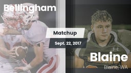 Matchup: Bellingham High vs. Blaine  2017