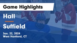 Hall  vs Suffield Game Highlights - Jan. 22, 2024