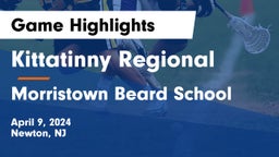 Kittatinny Regional  vs Morristown Beard School Game Highlights - April 9, 2024