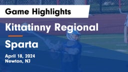Kittatinny Regional  vs Sparta  Game Highlights - April 18, 2024