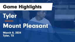 Tyler  vs Mount Pleasant  Game Highlights - March 8, 2024