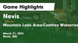 Nevis  vs Mountain Lake Area-Comfrey Wolverines Game Highlights - March 21, 2024