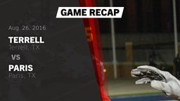 Recap: Terrell  vs. Paris  2016