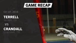 Recap: Terrell  vs. Crandall  2016