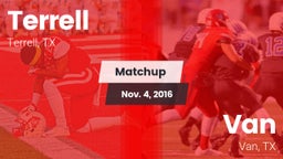 Matchup: Terrell  vs. Van  2016