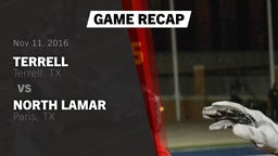 Recap: Terrell  vs. North Lamar  2016