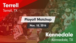 Matchup: Terrell  vs. Kennedale  2016