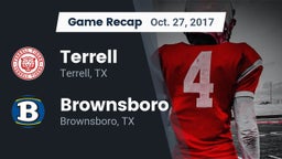 Recap: Terrell  vs. Brownsboro  2017