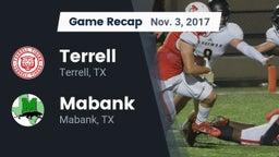 Recap: Terrell  vs. Mabank  2017