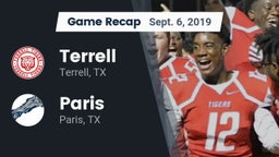 Recap: Terrell  vs. Paris  2019