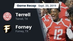 Recap: Terrell  vs. Forney  2019