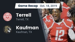 Recap: Terrell  vs. Kaufman  2019