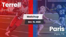 Matchup: Terrell  vs. Paris  2020