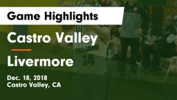Castro Valley  vs Livermore  Game Highlights - Dec. 18, 2018