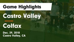 Castro Valley  vs Colfax  Game Highlights - Dec. 29, 2018