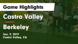 Castro Valley  vs Berkeley  Game Highlights - Jan. 9, 2019