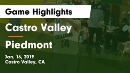 Castro Valley  vs Piedmont  Game Highlights - Jan. 16, 2019