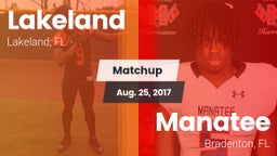 Matchup: Lakeland  vs. Manatee  2017