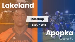Matchup: Lakeland  vs. Apopka  2018