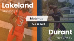 Matchup: Lakeland  vs. Durant  2019