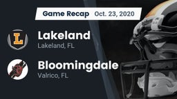 Recap: Lakeland  vs. Bloomingdale  2020