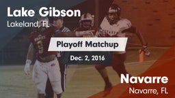 Matchup: Lake Gibson High vs. Navarre  2016