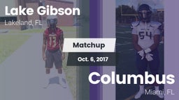 Matchup: Lake Gibson High vs. Columbus  2017