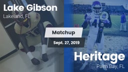 Matchup: Lake Gibson High vs. Heritage  2019