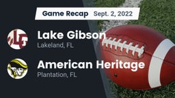 Recap: Lake Gibson  vs. American Heritage  2022