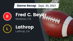 Recap: Fred C. Beyer  vs. Lathrop  2021