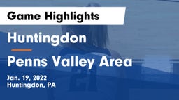 Huntingdon  vs Penns Valley Area  Game Highlights - Jan. 19, 2022