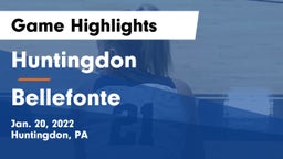 Huntingdon  vs Bellefonte  Game Highlights - Jan. 20, 2022