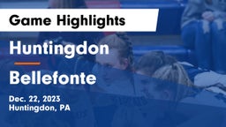 Huntingdon  vs Bellefonte Game Highlights - Dec. 22, 2023